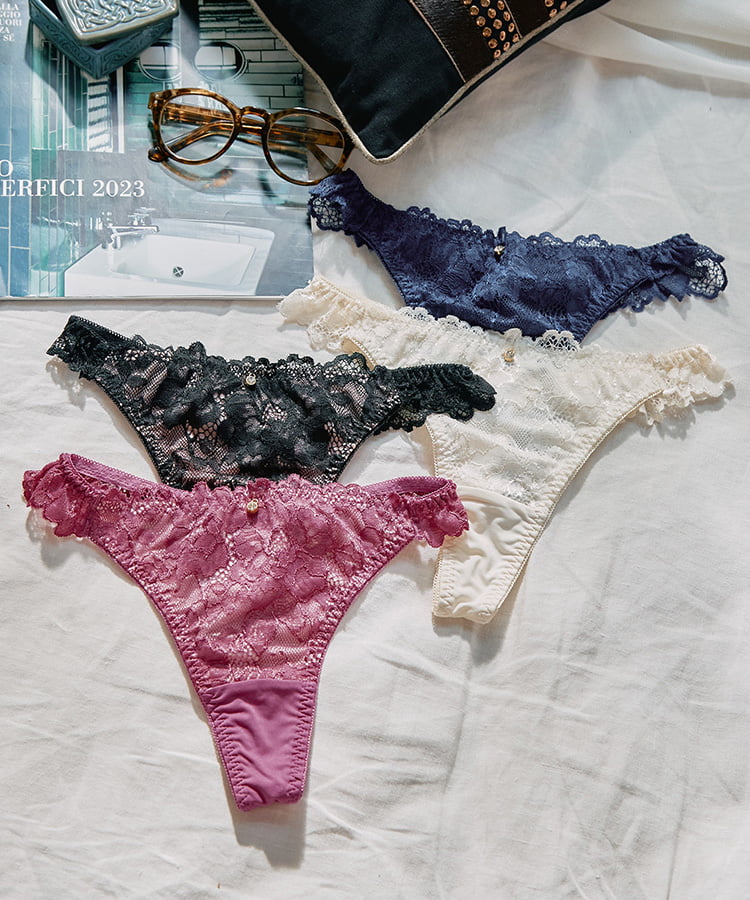 ストレッチレース　Tバックショーツ2WAY単品
