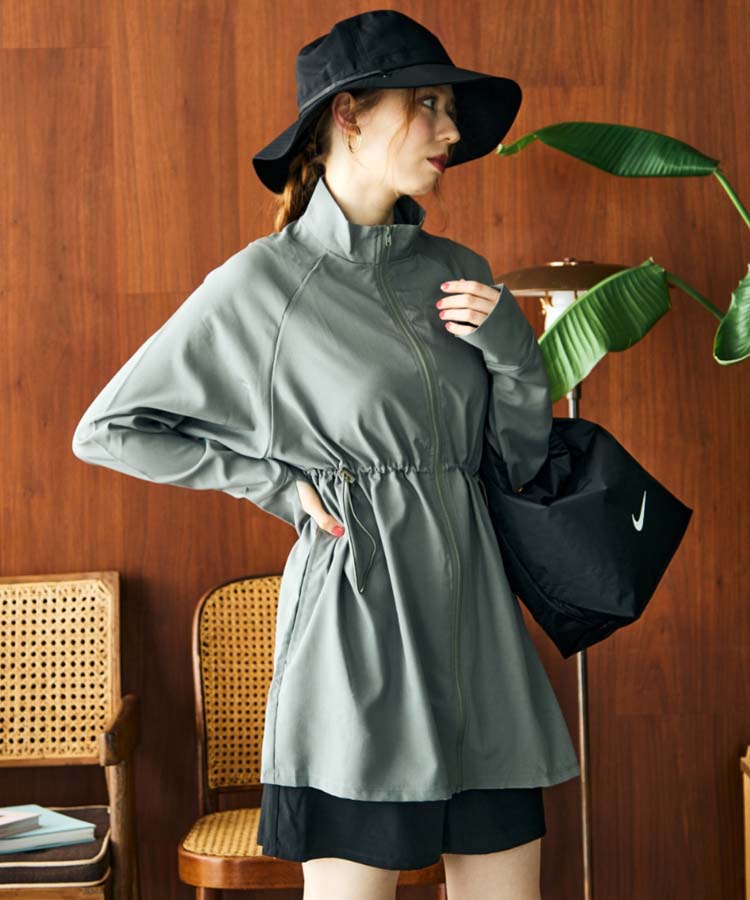 紫外線防止】【UVカット】WEB限定 バケットハット付きUVカットリブ