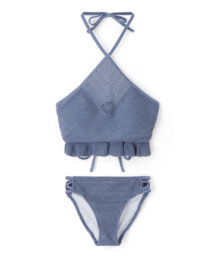 2026年新作】ニットクロシェットフリルダイヤブラビキニ【Beach Queen