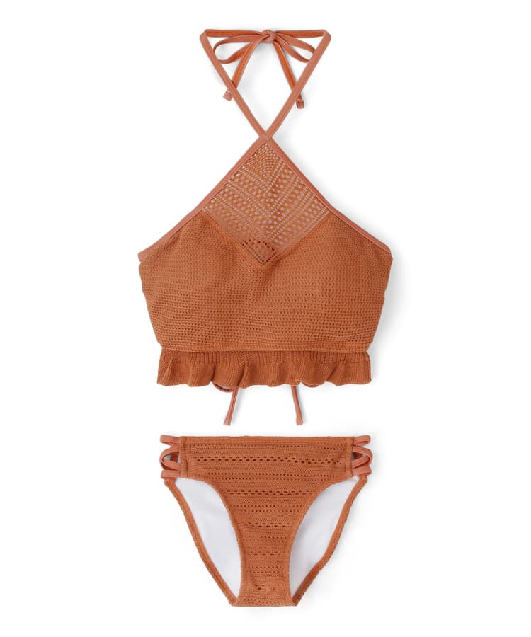 2026年新作】ニットクロシェットフリルダイヤブラビキニ【Beach Queen