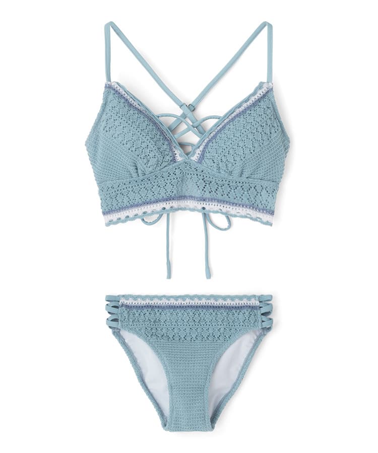 2026年新作】カラースキームニットクロッシェブラビキニ【Beach Queen