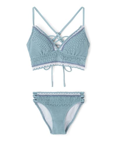 【2026年新作】カラースキームニットクロッシェブラビキニ【Beach Queen（ビーチクイーン）】