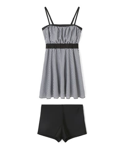 2026年新作】タンキニ水着+フリルTシャツ+サッカーギンガムボトム付き4