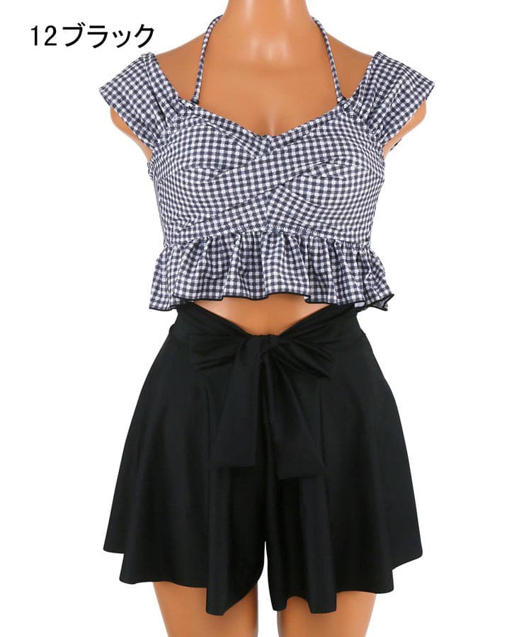 三愛水着 gingham check 3点セット「Totasu eleven」 2024年新作】gingham check 3点セット水着【Totasu eleven