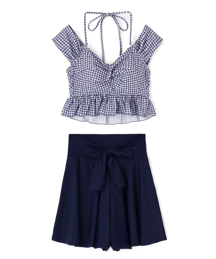 三愛水着 gingham check 3点セット「Totasu eleven」 2024年新作】gingham check 3点セット水着【Totasu eleven