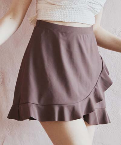 【新色ブラウン入荷】スカート　M　【San-ai Resort（サンアイリゾート）】