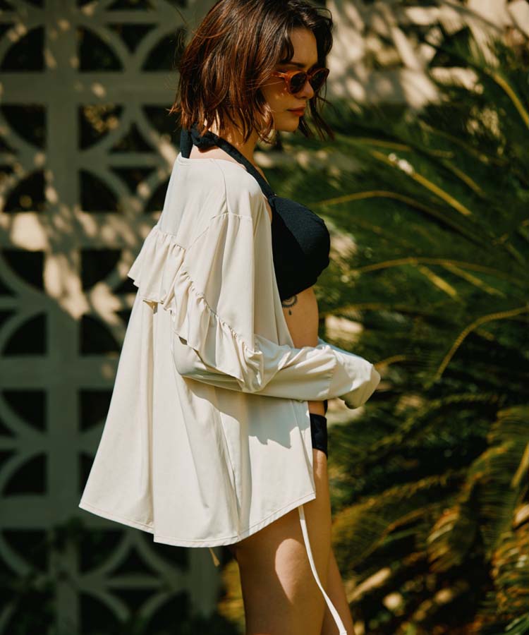 ピアズリー　ハンド刺繍裾フリル羽織　受注品 新品未使用品♡ 公式サイト完売品 BEARDSLEY ビアズリー ハンド刺繍裾フリル羽織