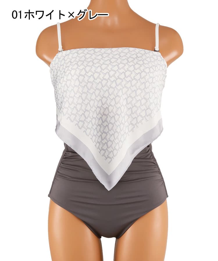 2025年新作】【ナチュラルシェイプスイム ライト】 スカーフ風ノン