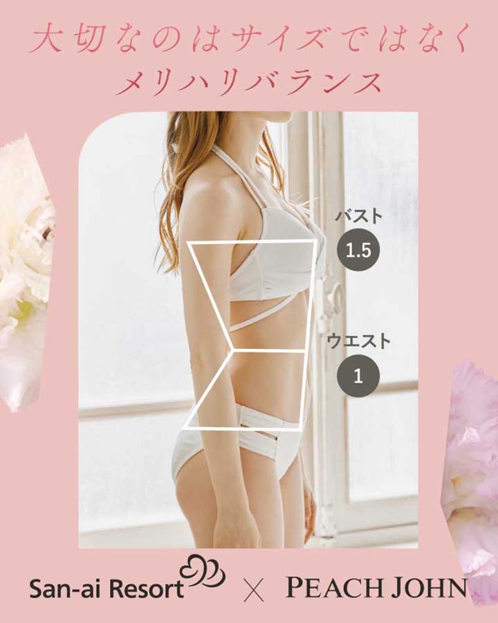 PEACH JOHNコラボ【2026年新作】水着【San-ai Resort×PEACH JOHNコラボ