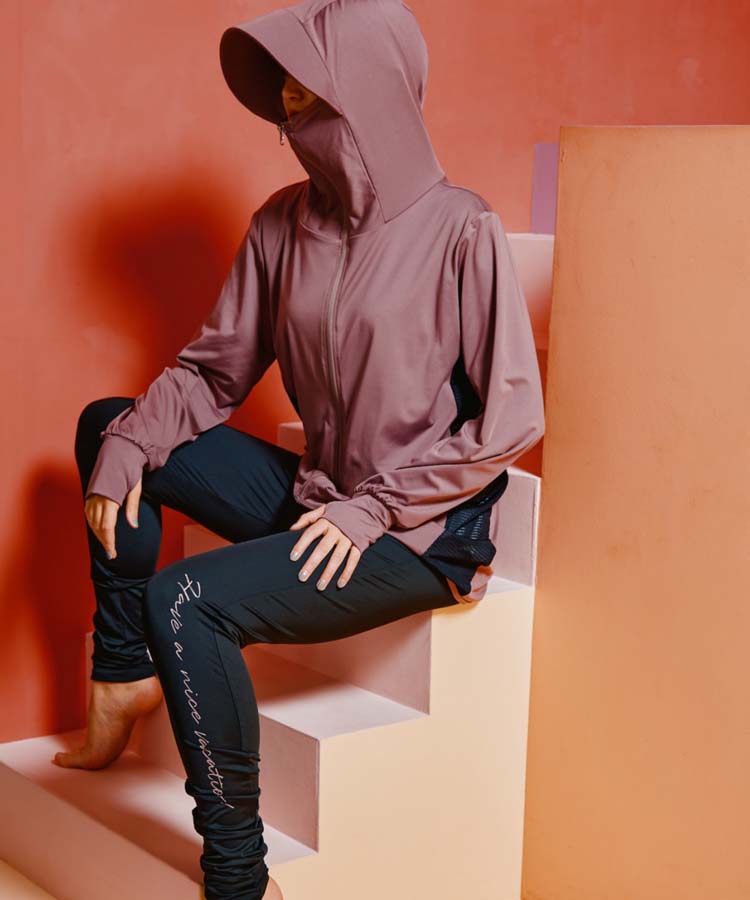 2026年新作】【UPF50＋】 つば付きラッシュ・レギンスセット M・L