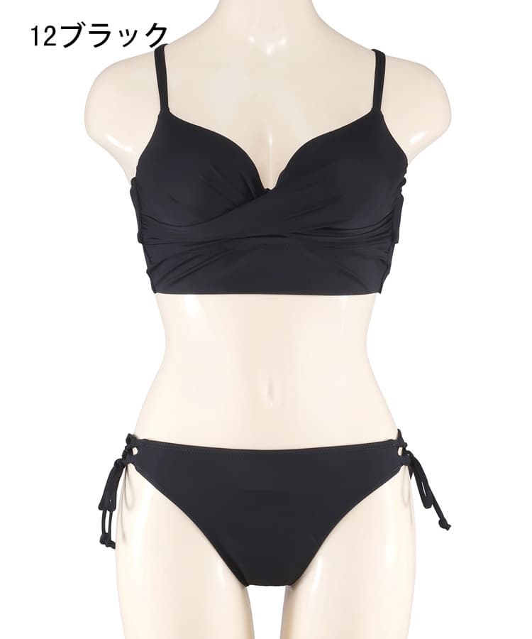 三愛リゾート　ビキニ　ブラック　パッド付 San-ai Resort】WEB限定ダブルアップ クロス ビキニ M1/M2/L1｜三愛