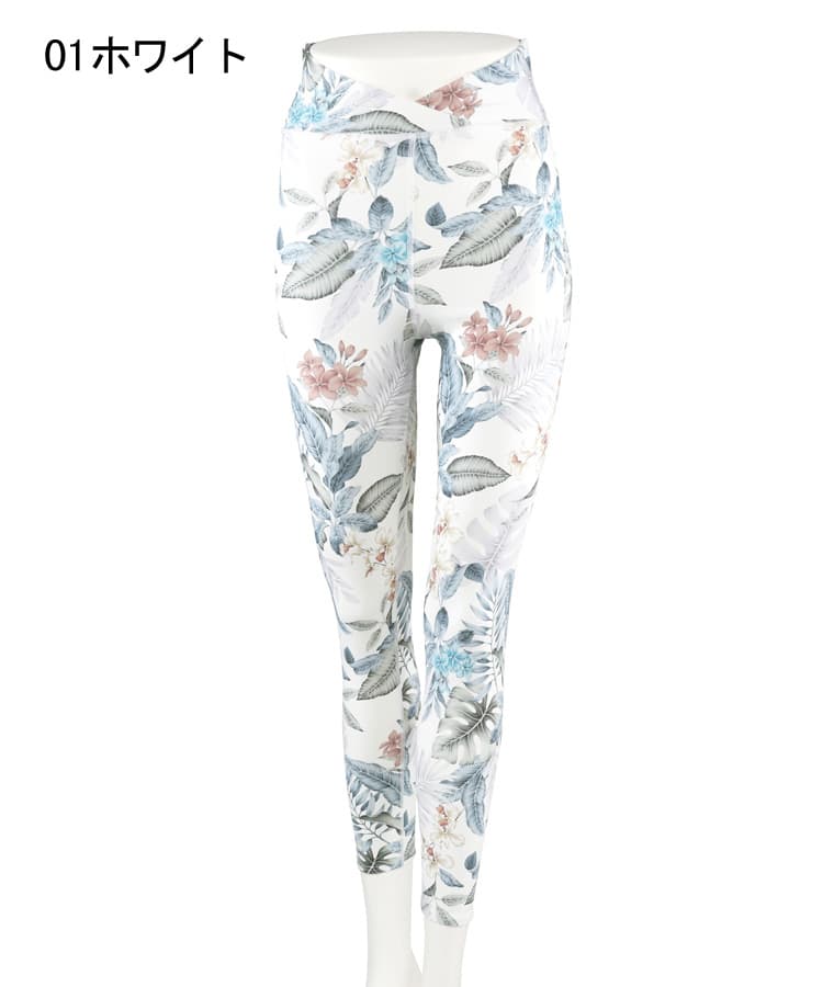 Reir レイール　プリントトップスブラレギンス　上下セット　セットアップ Reir レイール プリントトップスブラレギンス 上下セット