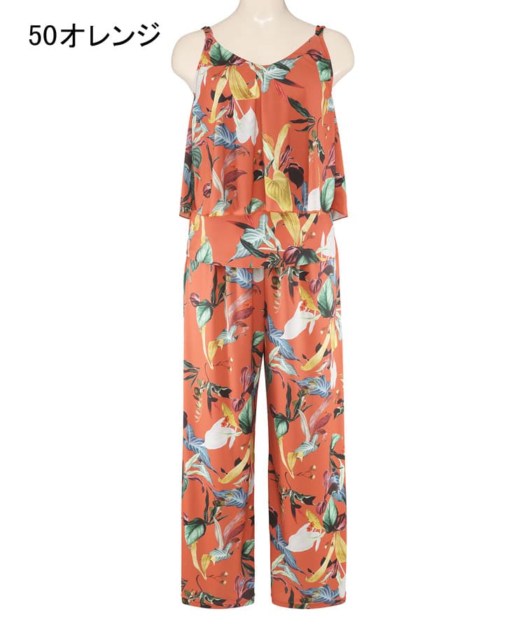 2025年新作】ロングパンツセット水着 9M・11L 【Coral veil（コーラル