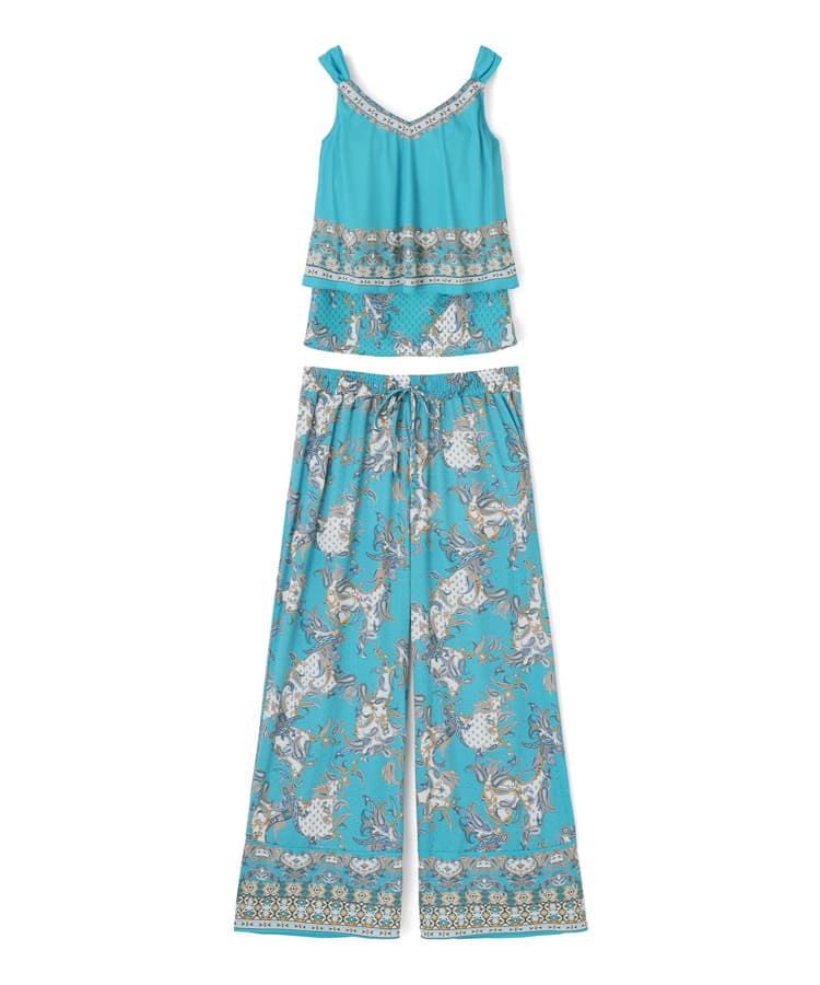 ★みらまる★499Robe de Fleurs (LF4613) S 2026年新作】ロングパンツセット 9M・11L 【Coral veil（コーラル