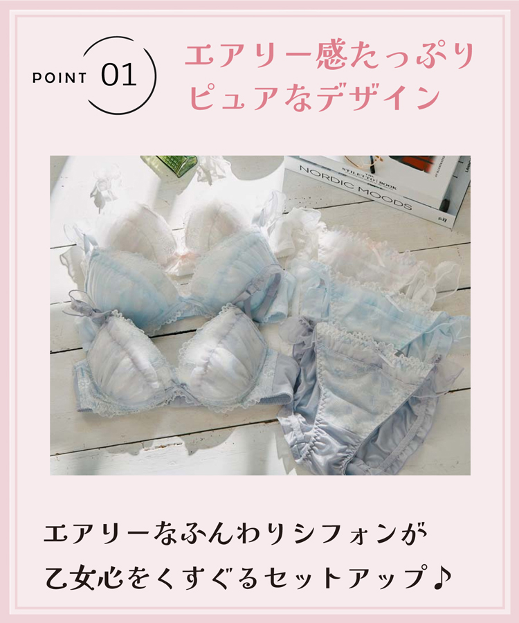 Nissy 北海道　3点セット northerly ブラジャー ショーツセット フェアリープリンセス