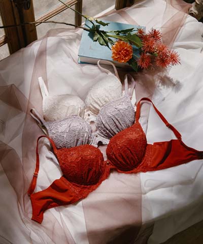 【SALE】【northerly bra 楽ちんフィットシリーズU字】 編みレース ブラショーツSet B～Fカップ  【northerly】
