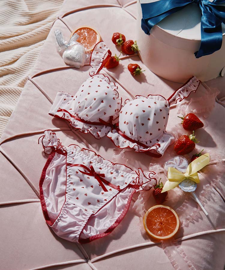 northerly】 フェミニンプティハートブラジャー＆ショーツセット ｜San