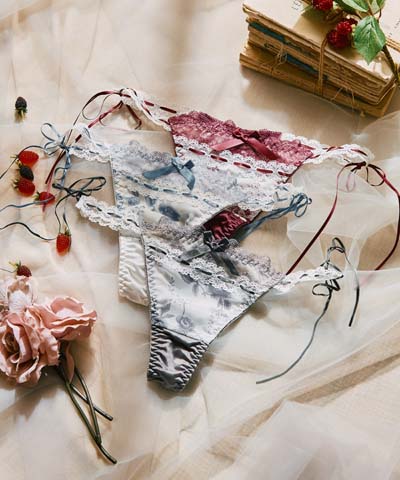 ロイヤルフラワープリントペアTバックショーツ  【northerly】