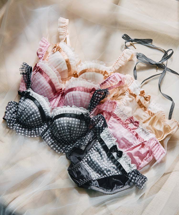 northerly】 【WEB限定】ガーリーギンガムチェックブラセット ｜San-ai