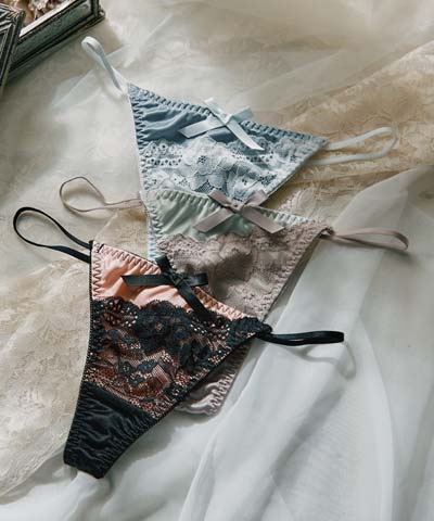 グロッシーコードノクターンペアTバックショーツ  【northerly】