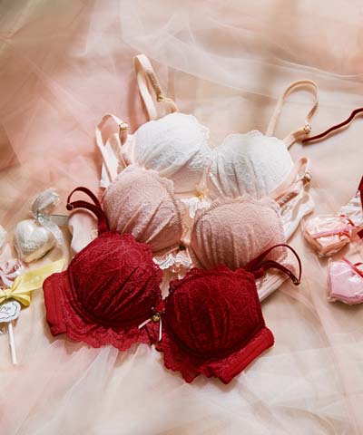 【northerly bra フィットシリーズ 楽盛りフィット】 バレンタイン ブラジャー単品 B～Fカップ 【northerly】