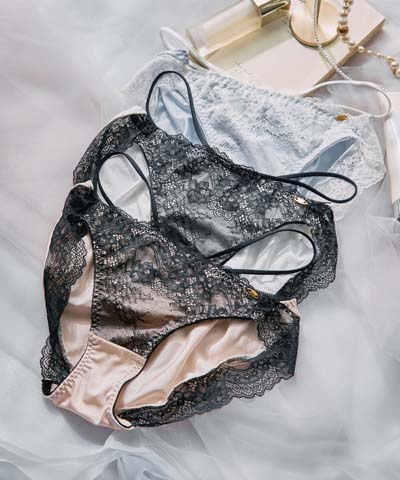 【northerly bra フィットシリーズ 楽盛りフィット】 楽盛りフェミニンクロスコード ノーマルショーツ 単品 M/L【northerly】