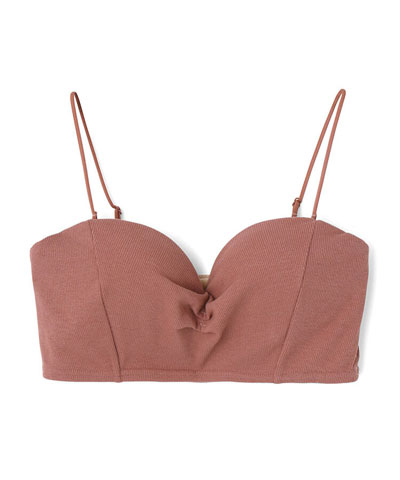 【楽旅ブラ】リブニットチューブブラ【northerly】