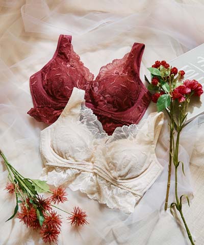 毎日らくちん、楽しくバストケアもちもちナイトブラ【ナイト＆ディブラ】フロントホック無し  【northerly】