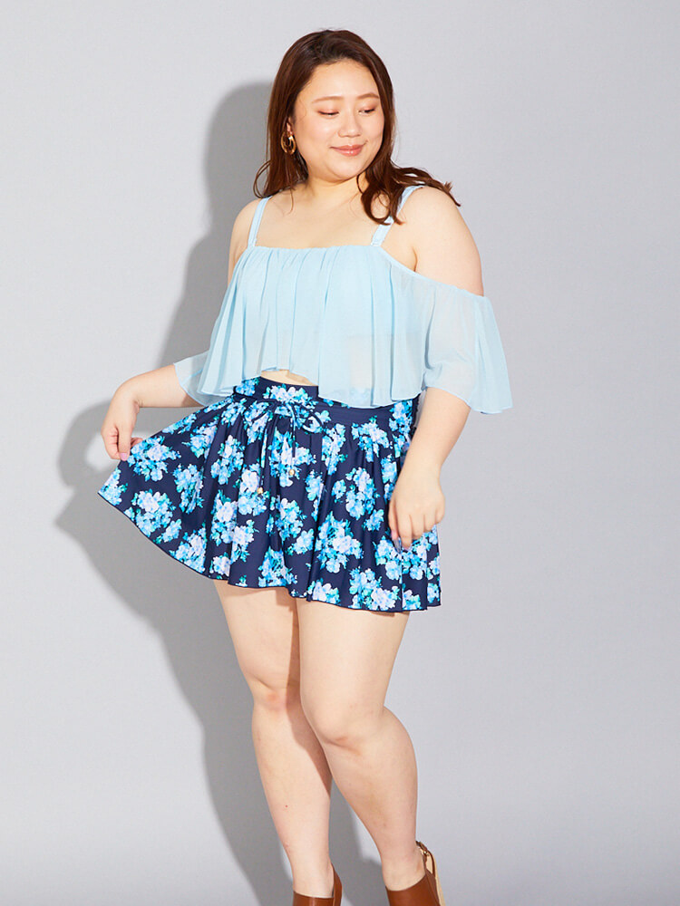 【More Size mizugi】【San-ai Resort】More Size 3点セット水着 15号/17号