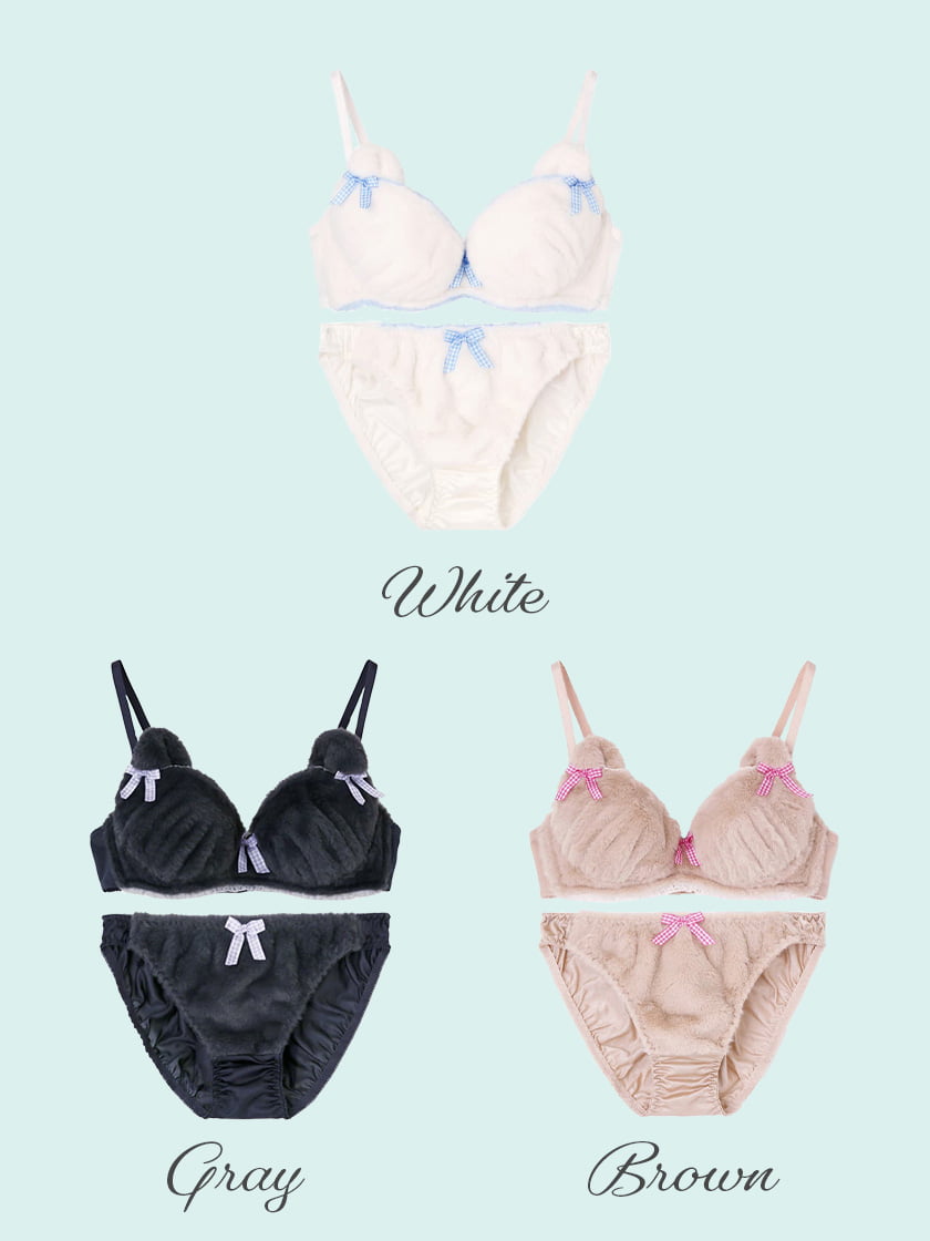 プレイフル　ふわふわラブリーキャットブラジャー＆ショーツセット