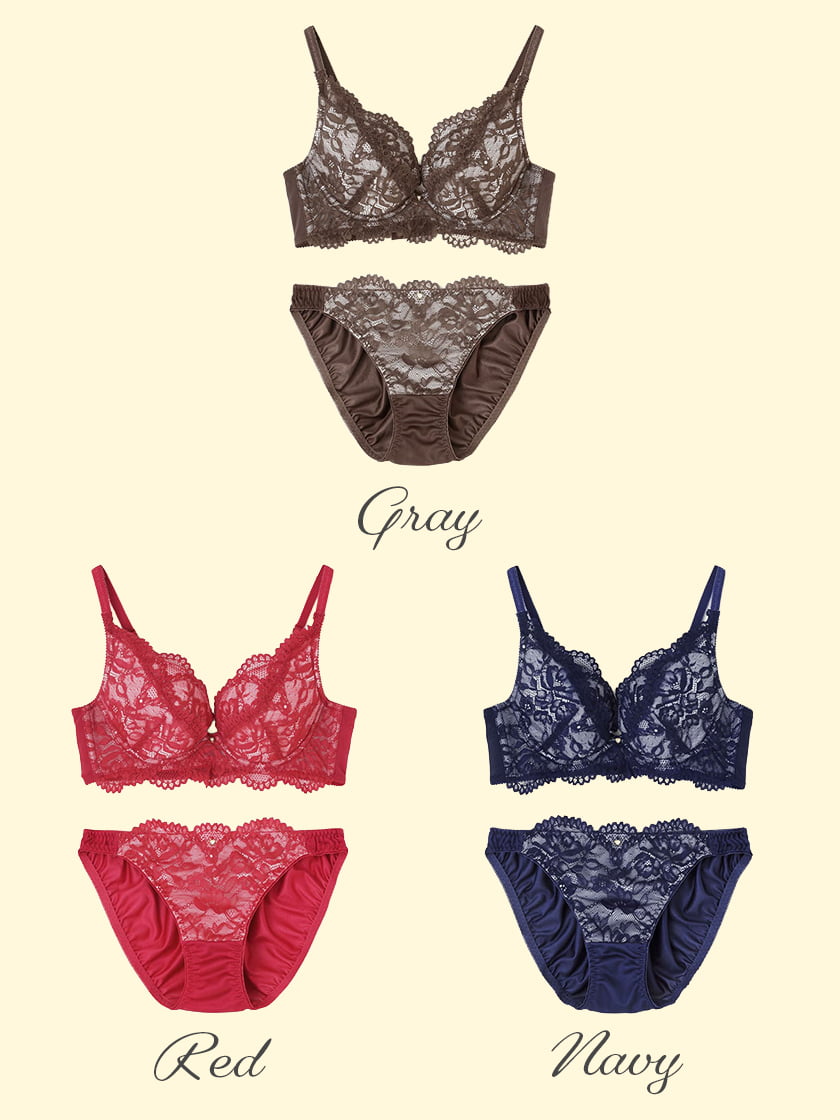 フリルレースブラショーツセット B～Fカップ