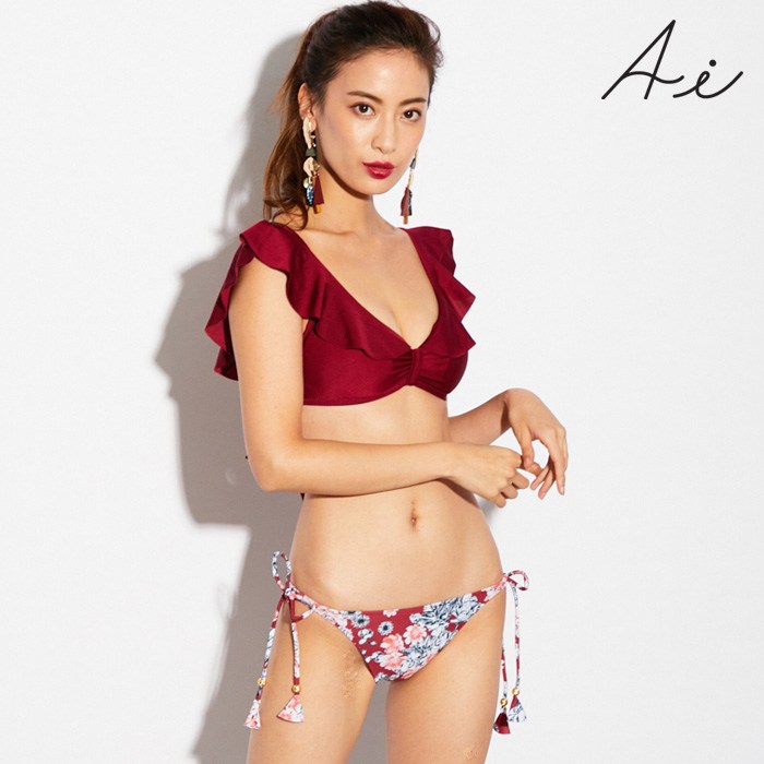 フレアショルダービキニ水着ビキニタイプ