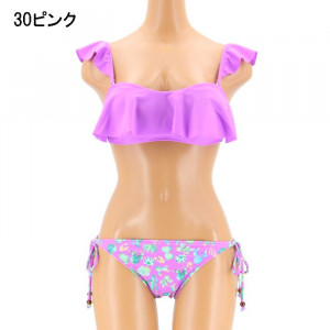 ショルダーフレアビキニピンク