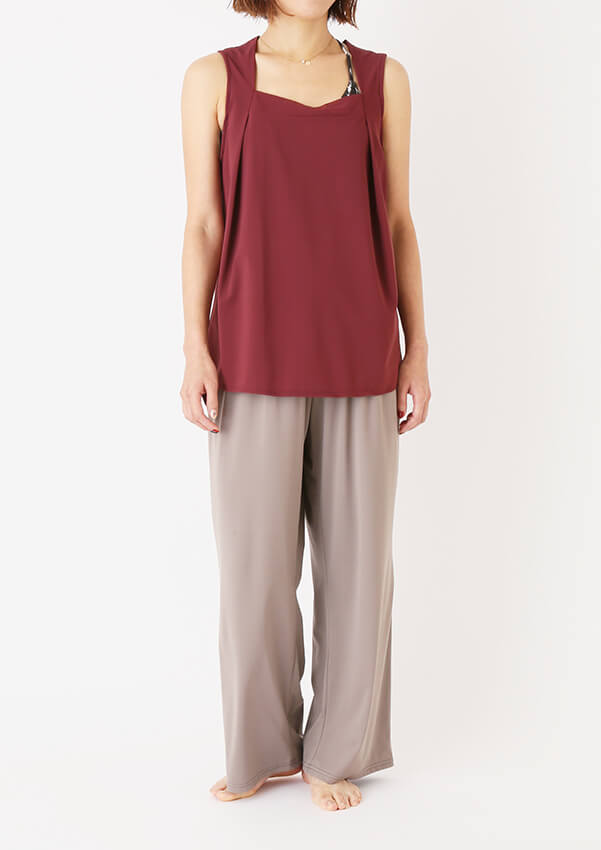 コーディネート｜Reir Active レイールアクティヴ｜RevolutionalMild タンクトップ M、JL Feeling2Way　ルーズロング パンツ M