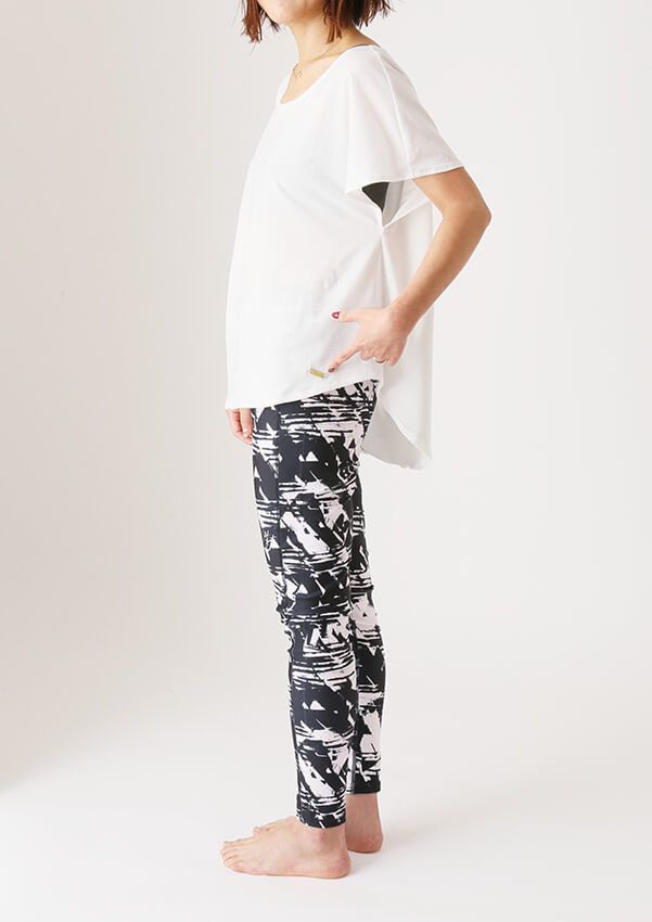 コーディネート｜Reir Active レイールアクティヴ・JILL STUART yoga ジルスチュアートヨガ｜ポリエステルベア天竺 Tシャツ M、ヨガパンツ&ロングキャミ セット M