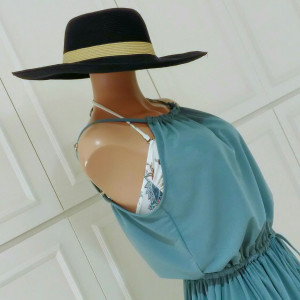 ハイネックロングワンピ
