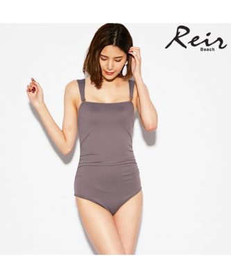 winkiウエット素材ワンピース水着 Vikini Vender】エルナロングスリーブワンピース水着 GREEN