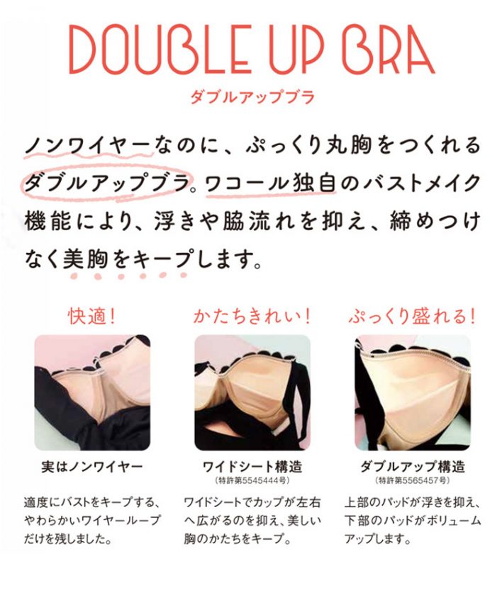 ノーザリー福岡ソラリアプラザ店】Wacoal共同開発商品☆ダブルアップ