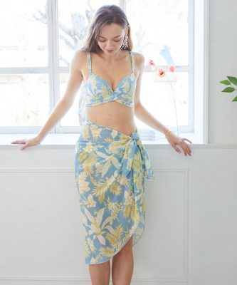 ノンワイヤービキニ レースレディース Lace Ladies シンプルノンワイヤービキニ 水着