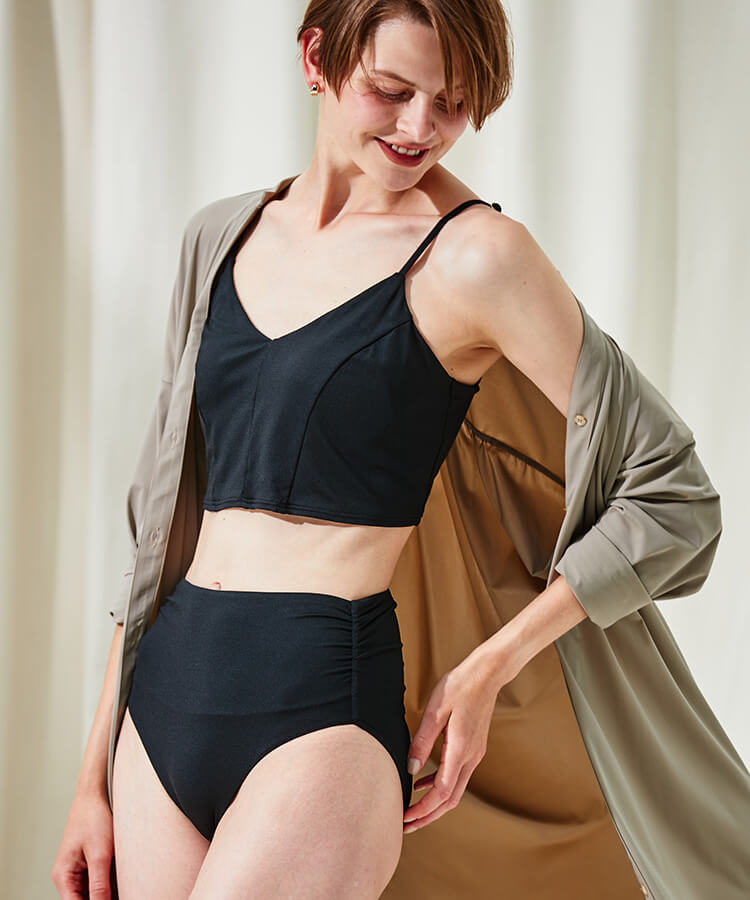 【Reir Beach】JERSEY LOMELLINA Neir ビスチェ キャミブラ単品 M/L
