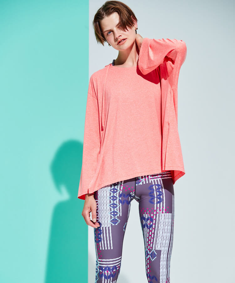【Reir Active】Sophy Flower カップ付 トップス単品 M1/M2/L1