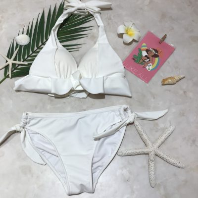 なぐも 【San-ai水着】ホワイトビキニ、Mサイズ 新宿ﾙﾐﾈｴｽﾄ店】最近人気のホワイトビキニ♡ - 日本最大級の水着