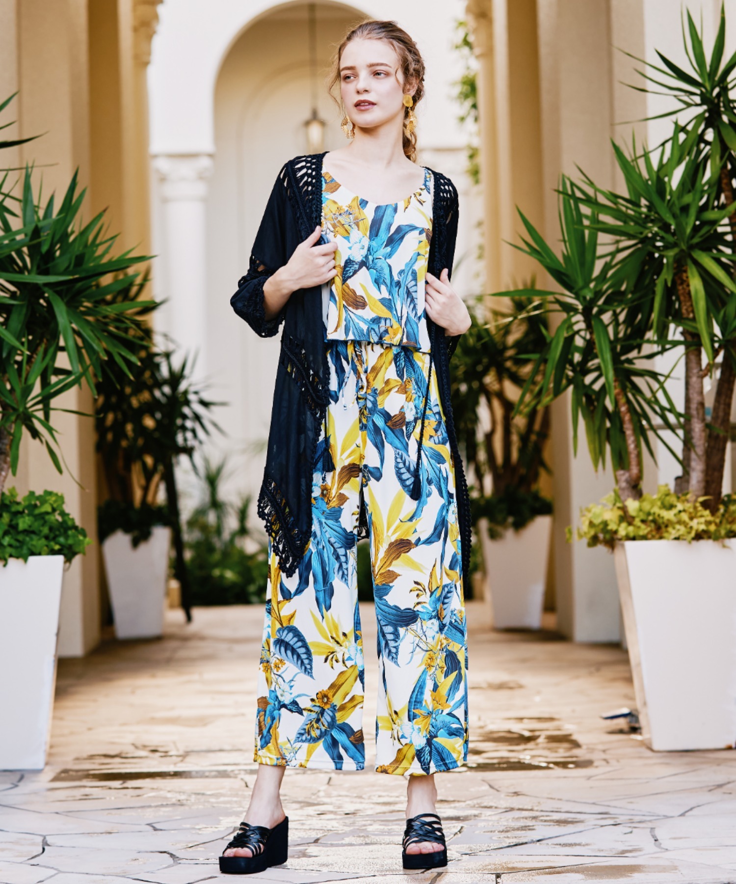 名古屋PARCO西館4F】大人リゾート♥ロングパンツセット水着♥ - 日本