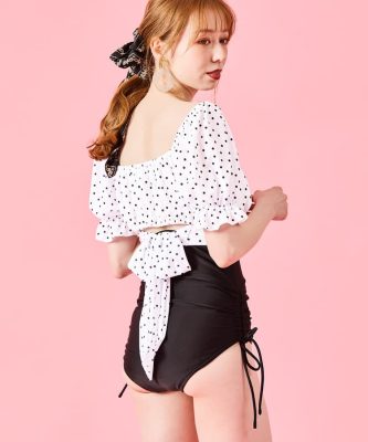 西銀座】新作パフスリーブドットビキニ❣ - 日本最大級の水着が