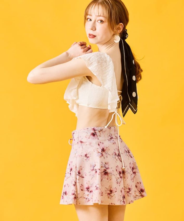 ルミネ横浜店】フラワー柄ショートパンツ♥♥ - 日本最大級の水着が