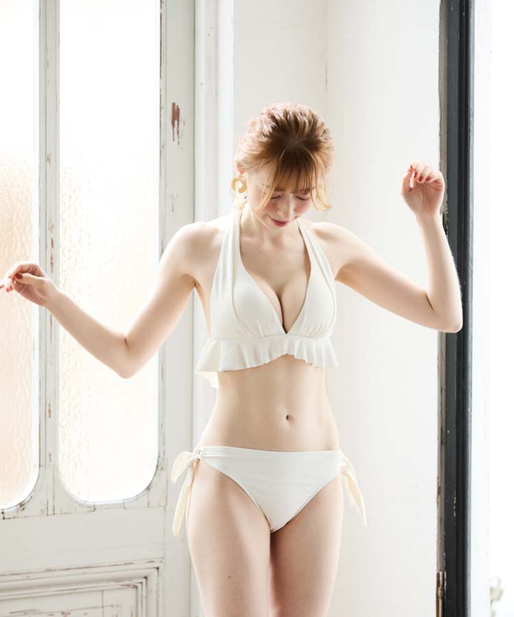 ノンワイヤービキニ レースレディース Lace Ladies シンプルノンワイヤービキニ 水着