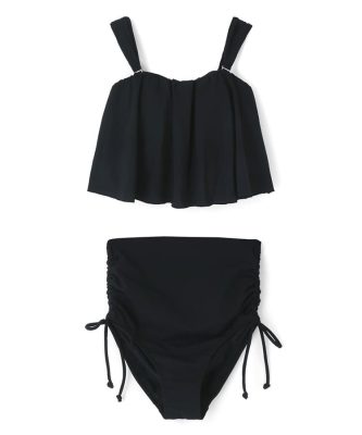 San-ai Resort ニット風セパレート水着 Mサイズ San-ai Resort northerly｜ﾛﾝｸﾞｽｶﾗｯﾌﾟﾆｯﾄﾋﾞｷﾆ【Beach Queen