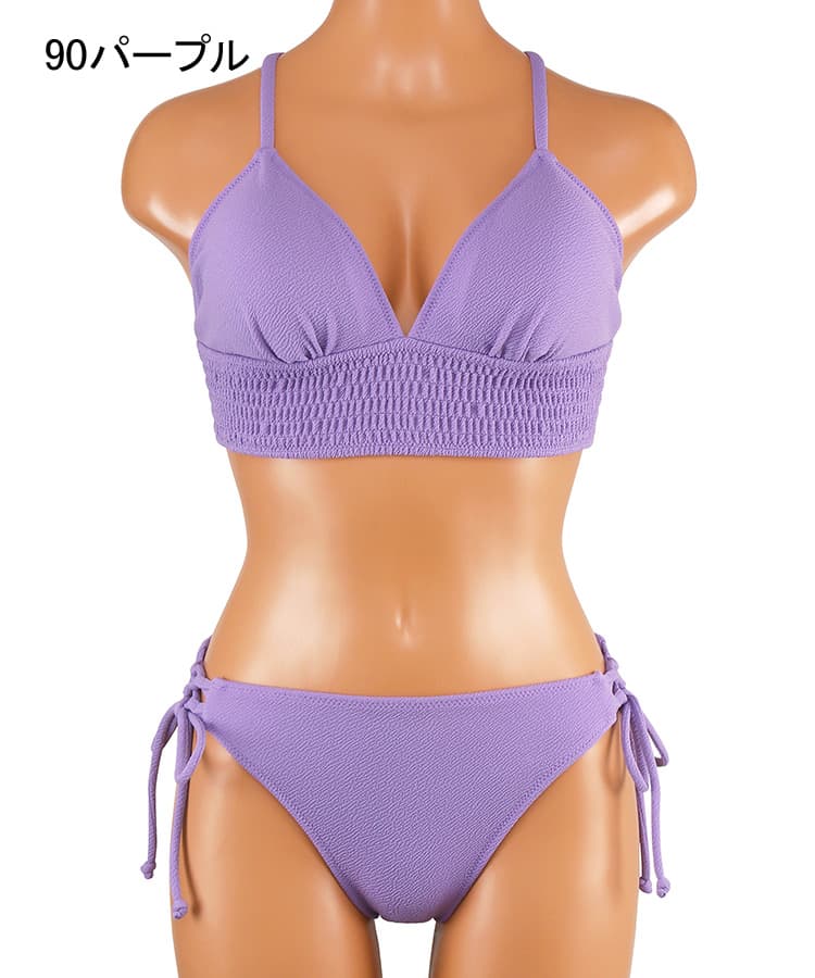 新品Espieguビキニset パープル［S-M］ 梅田HEPFIVE店】シンプルビキニ♡ - 日本最大級の水着が揃うAi（アイ