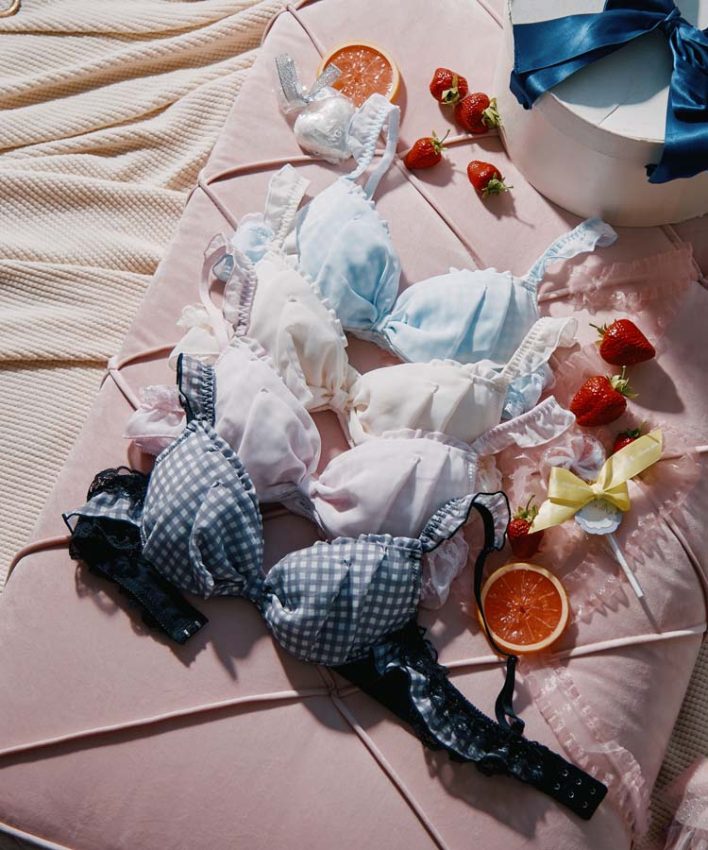 D'sense ブラジャー OD241 B80 赤 水色 2色セット San-ai Resort札幌パルコ店】~新作ブラセット~ - 日本最大級の水着が