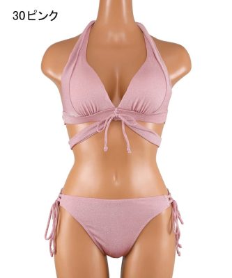 【新品未使用】San-ai Resort 三愛　ビキニ　ナチュラルアップブラ San-ai Resort ルミネ池袋店】ナチュラルアップシリーズ！ラメビキニ